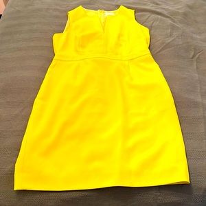 JCrew Suiting dress with pockets in yellow size 14